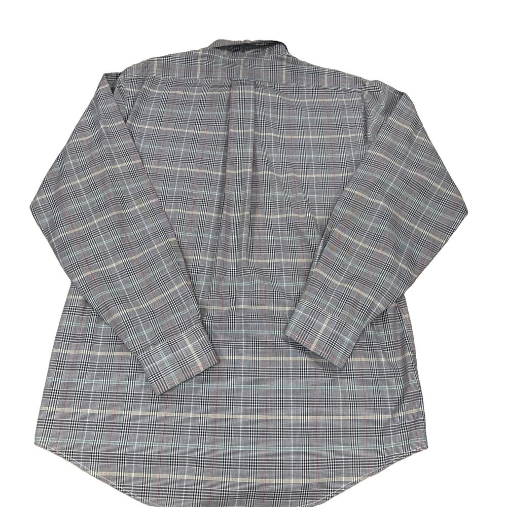 Vintage Gant Shirt Men's 15.5 33 Blazer Plaid Cotton Blend Long Sleeve Hong Kong - Picture 9 of 10